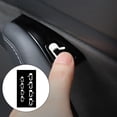 thumbnail image 2 of Calcomanía de salida de puerta de coche, 1 juego, pegatina de vinilo con mensaje de salida para puerta de coche Tesla Blanco, 2 of 7
