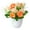 Orange, variant on Ludlz Imitation Potted Flower Rose Mini Potted Plastic Artificial Green Plants, Fake Topiary Shrubs Fake Plant, Small Faux Greenery, for Bathroom Home Office Desk Decorations