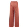 thumbnail image 4 of DuoJiaJ Twill Cropped Wide Leg Pant Plus Size Wide Leg Petite Crop Trousers Stretch Capri Jeans Ankle Denim Pants Women Women’s Linen Casual Pants for Summer, 4 of 5