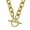 Gold, variant on GOSFRY Chunky Gold Toggle Necklace Vintage Paper Clip Link Chain Shining Twisted Rope Cuban Choker Toggle Bar Clasp Necklaces for Women