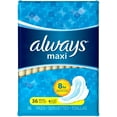 thumbnail image 1 of Always Maxi Pads with Wings, Regular 36 ea (Pack of 6), 1 of 1