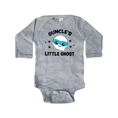 

Inktastic Cute Guncle s Little Ghost with Stars Gift Baby Boy or Baby Girl Long Sleeve Bodysuit