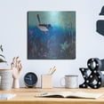 thumbnail image 6 of Luxe Metal Art ' Wren at Dusk' by Trudy Rice, Metal Wall Art, 12"x12", 6 of 9