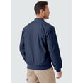 thumbnail image 3 of Bomber Jacket Mens Windproof Casual Windbreaker Softshell Zip Up Fashion Work Dress Winter Coat with Pockets navy blue XL, 3 of 9
