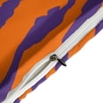 thumbnail image 4 of 3 Pcs Soft Bedding Set, Includes 1 Duvet Cover with Zipper And 2 Pillow Shams,Purple And Orange Tailgate Swag Claw Marks Full(79"×90"), 4 of 8
