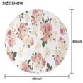 thumbnail image 6 of Pioneer Flower Floral Print Pattern Round Tablecloth 60"x60",Wrinkle Wipeable Table Cloth for Kitchen Dining Room Picnic Patio Party, 6 of 6