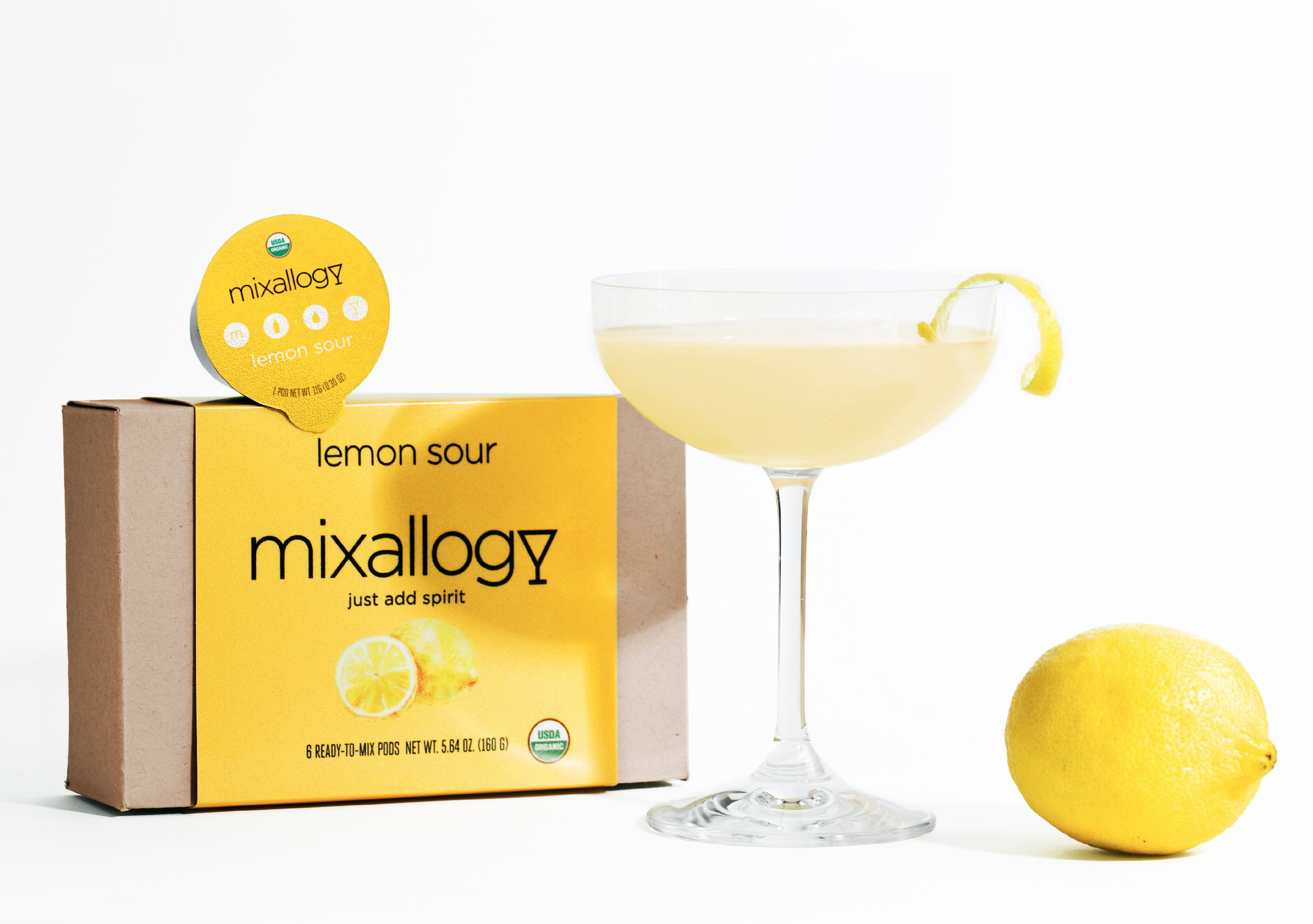 mixallogy Organic Lemon Sour Cocktail Mixer 6 servings