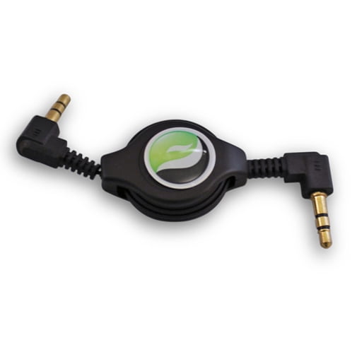 Retractable Aux Cable Car Stereo Wire Audio Speaker Cord 3.5mm Jack Adapter Auxiliary [Black] LPA for Motorola Moto E LTE E4 PLUS, G4 Play, G5 PLUS (XT1687) X 2 (2nd Gen) Z2 Play - NABI 2