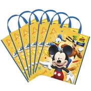 Large Plastic Mickey Mouse Goodie Bags, 6ct