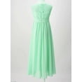 thumbnail image 7 of Aislor Kids Girls Chiffon Lace Sleeveless Wedding Bridesmaid Flower Dress Long Maxi Party Gown, 7 of 7