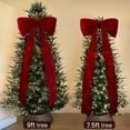thumbnail image 5 of Christmas Extra Large Velvet Bow for Christmas Tree Topper & Holiday Decor,Giant Xmas Tree Toppers Bow,Oversized Red Velvet Bow for Tree,Wall,Window,Mantle Indoor Home Valentines Christmas Decoration, 5 of 8
