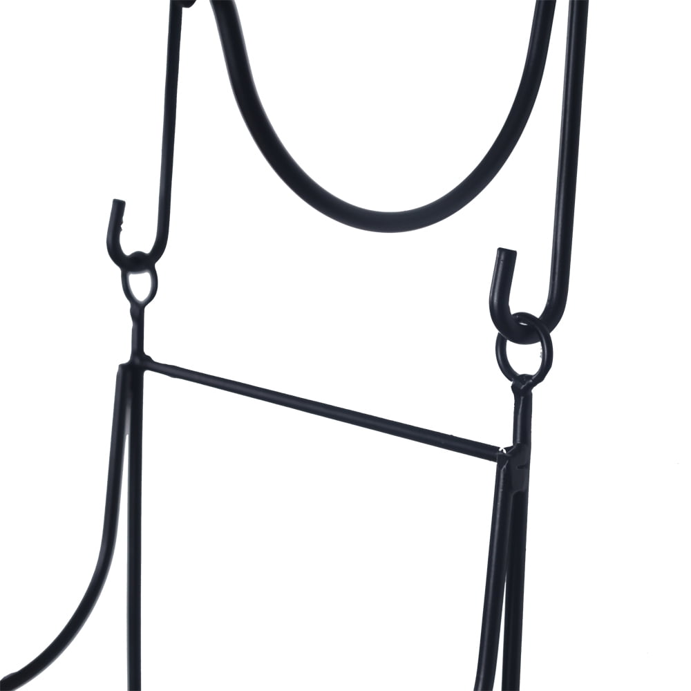 Kepooman Six Levels Modern Wall Mount Towel Rack Holder with Top Shelf, Black Kepooman Six Levels Modern Wall Mount Towel Rack Holder with Top Shelf, Black