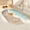 A, variant on Stylish Flannel Bath Mat 15.7"x23.6", Non-Slip Absorbent Bathroom Rug with Beach Waves Design