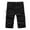 Black, variant on AXXD Mens Cargo Shorts Black Summer Casual Pure Color Outdoors Pocket Beach Work Trouser Shorts Clearance
