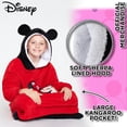 thumbnail image 3 of Manta con capucha Disney para adolescentes Minnie Mickey Stitch Red, 3 of 7