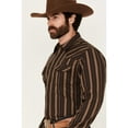 thumbnail image 2 of Blue Ranchwear Men's Aspen Striped Print Long Sleeve Snap Western Shirt - BRHO24W3-DKBN XX-, 2 of 4