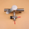 thumbnail image 4 of G1/2 "válvu desviadora cabezal de válvu desviadora conector en T adaptador de fregadero de baño adaptador en T válvu desviadora BLESIY Válvula de desvío, 4 of 8