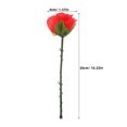 thumbnail image 2 of Phenofice 10Pcs Folding Rose Professional Tricks Red Plastic Appearance Party Show, 2 of 8