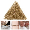 thumbnail image 3 of 5000 cuentas de vidrio pequeñas para manualidades, cuentas espaciadoras sueltas doradas para pulseras, collares, bisutería y suministros de 3 mm, 3 of 7