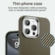 thumbnail image 5 of For iPhone 14 Pro Case Cell Phone Hybrid Back Cover Carbon Fiber Texture - Grey, 5 of 5