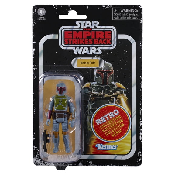 Star Wars The Empire Strikes Back: Retro Collection Boba Fett Kids Toy Action Figure for Boys and Girls (6")