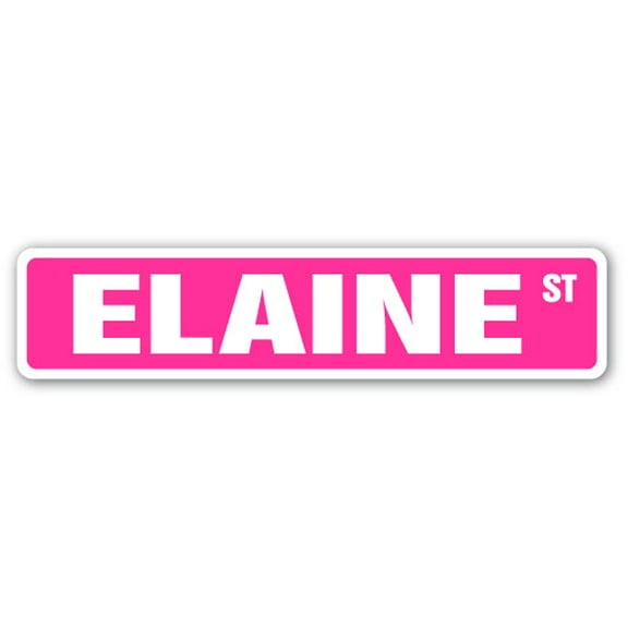 ELAINE Street Sign Childrens Name Room Sign | Indoor/Outdoor |  24" Wide