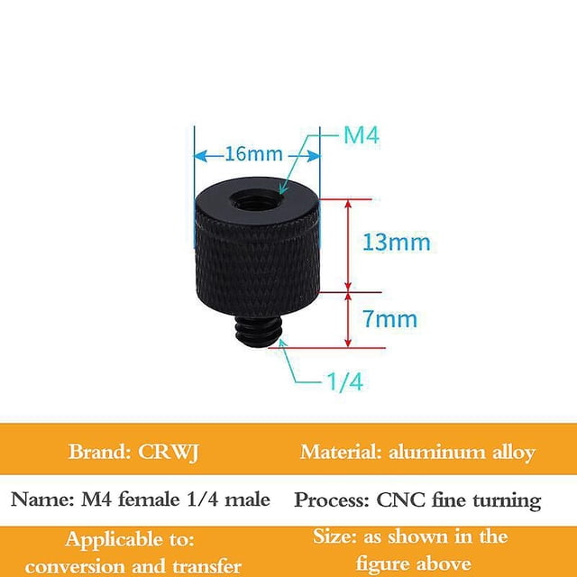 Dual Nuts Tripod Mount Screw 1/4 To M4 M5 M6 M8 M10 Projector Bracket Adapter zhangyuxiang LED