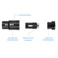 thumbnail image 3 of Peggybuy Female 3 Pin Compact XLR Microphone Audio Solder Adapter Connector with Wrench, 3 of 6