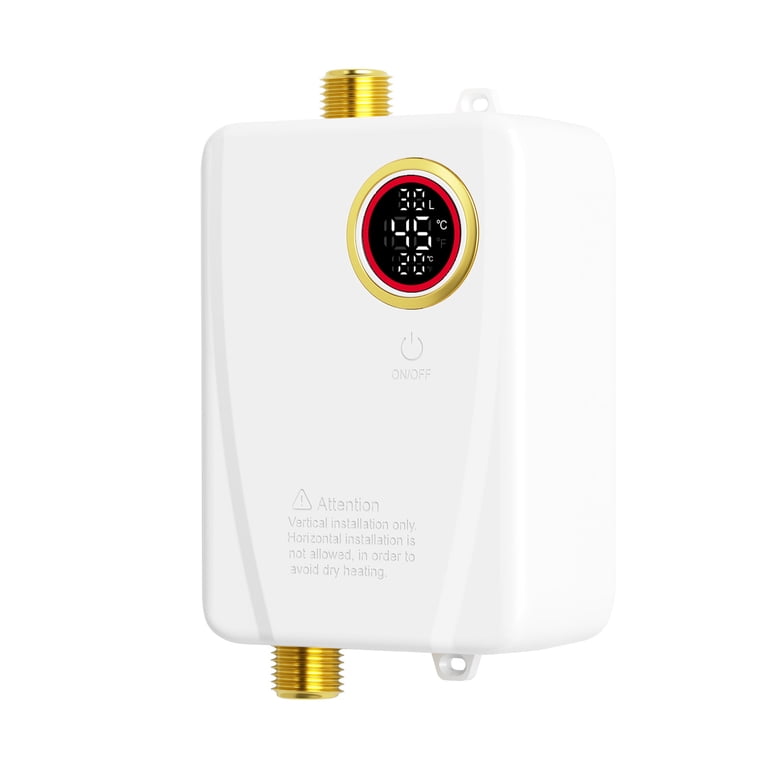 3000W Portable Tankless Electric Water Heater – Instant Hot Water With LCD Touch Screen & Remote, 28-55°C, For Kitchen, RV, Washroom