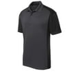 thumbnail image 5 of Sport-Tek Colorblock Micropique Sport Wick Polo-2XL (Iron Grey/ Black), 5 of 6