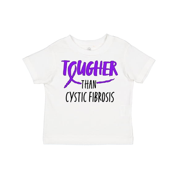 Inktastic Tougher Than Cystic Fibrosis Boys or Girls Toddler T-Shirt