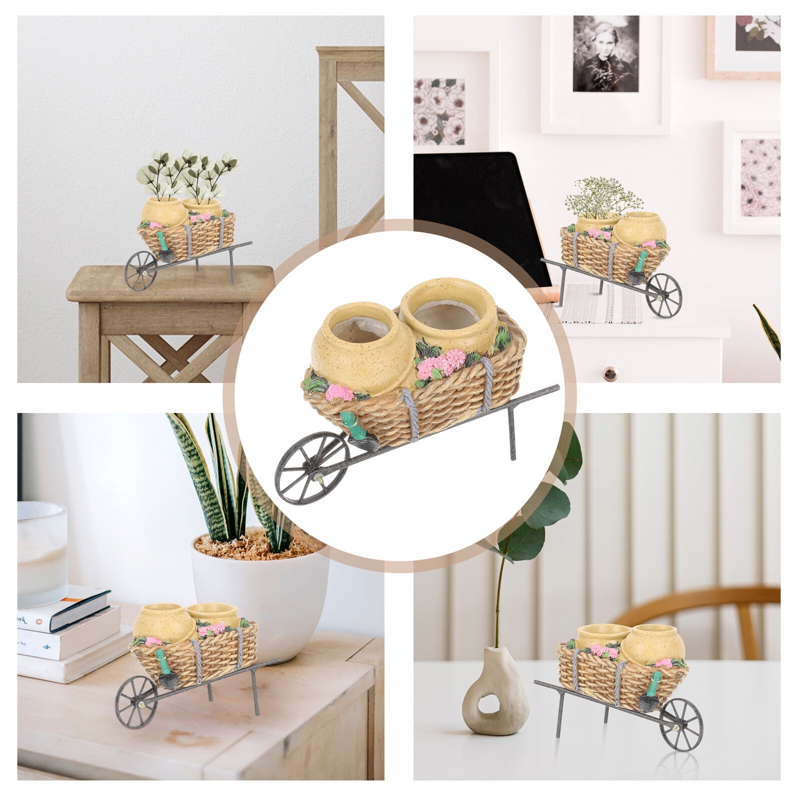 2 PCS Succulent Plant Planters for Indoor Plants Flowerpot Work
