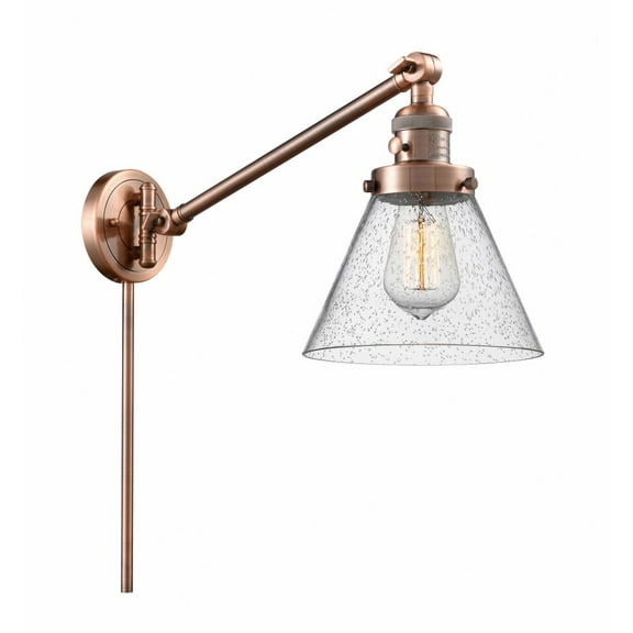 Innovations Lighting - Cone - 1 Light Swing Arm Wall Sconce In Industrial