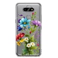 thumbnail image 1 of MUNDAZE LG Aristo 5/Phoenix 5/Risio 4 Purple Yellow Red Spring Flowers Floral Shockproof Clear Hybrid Protective Phone Case Cover, 1 of 6
