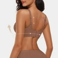 thumbnail image 3 of Yindaity Women's Seamless Bras No Underwire Scalloped Push Up Bras Soft Wireless Comfort Bralettes Full Coverage Everyday Bra Coffee,2XL, 3 of 5