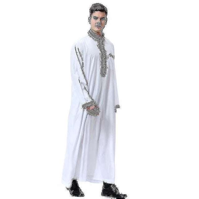 Robe Longue Islamique pour Hommes Musulmans Thobe Kaftan Vêtements