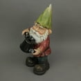 thumbnail image 2 of Things2Die4 Garden Gnome With Watering Can Resin Sculpture 15 inches High, 2 of 4