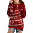 thumbnail image 1 of XXWXYD Chandail en Molleton Graphique de Noël pour Filles, Col Rond Manches Longues Chandail pour Automne Hiver Vacances, Chemise Décontractée de Noël avec Design Festif, Cadeau de Vacances 2023 pour Enfants, 1 of 5