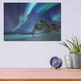 thumbnail image 4 of Luxe Metal Art 'Northern Lights In The Lofoten Islands Norway 2' by Luxe Portfolio, Metal Wall Art, 16"x12", 4 of 9