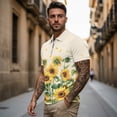 thumbnail image 3 of HUIACONG Matching Couple Shirts Sleeveless Athletic Shirts for Women Quick Dry Mens Short Sleeve Collared Golf Shirt Moisture Wicking Lightweight Sunflower Man L, 3 of 6