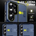 thumbnail image 5 of for Samsung Galaxy S26 Ultra Case with Slide Camera Cover and Rotating Kickstand Ring, Slim Magnetic Shockproof Accessories Phone Case,Blue,For Galaxy S26 Ultra 5G, 5 of 7