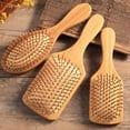 thumbnail image 3 of SharkTRUE Wood Small Comb Hair Care Mini Airbag Comb High Quality Hurt Not Compact Comb Massage Hair, 3 of 8
