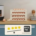 thumbnail image 2 of Egg Holder for Fridge,4 Tiers Rolling Egg Dispenser,Space-Saving Egg Dispenser Holder,30 Eggs Egg Rack Large Capacity Egg Dispenser for Refrigerator (Transparent), 2 of 5