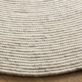 thumbnail image 3 of SAFAVIEH Braided Ronan Solid Reversible Area Rug, Light Beige, 5' x 5' Round, 3 of 10