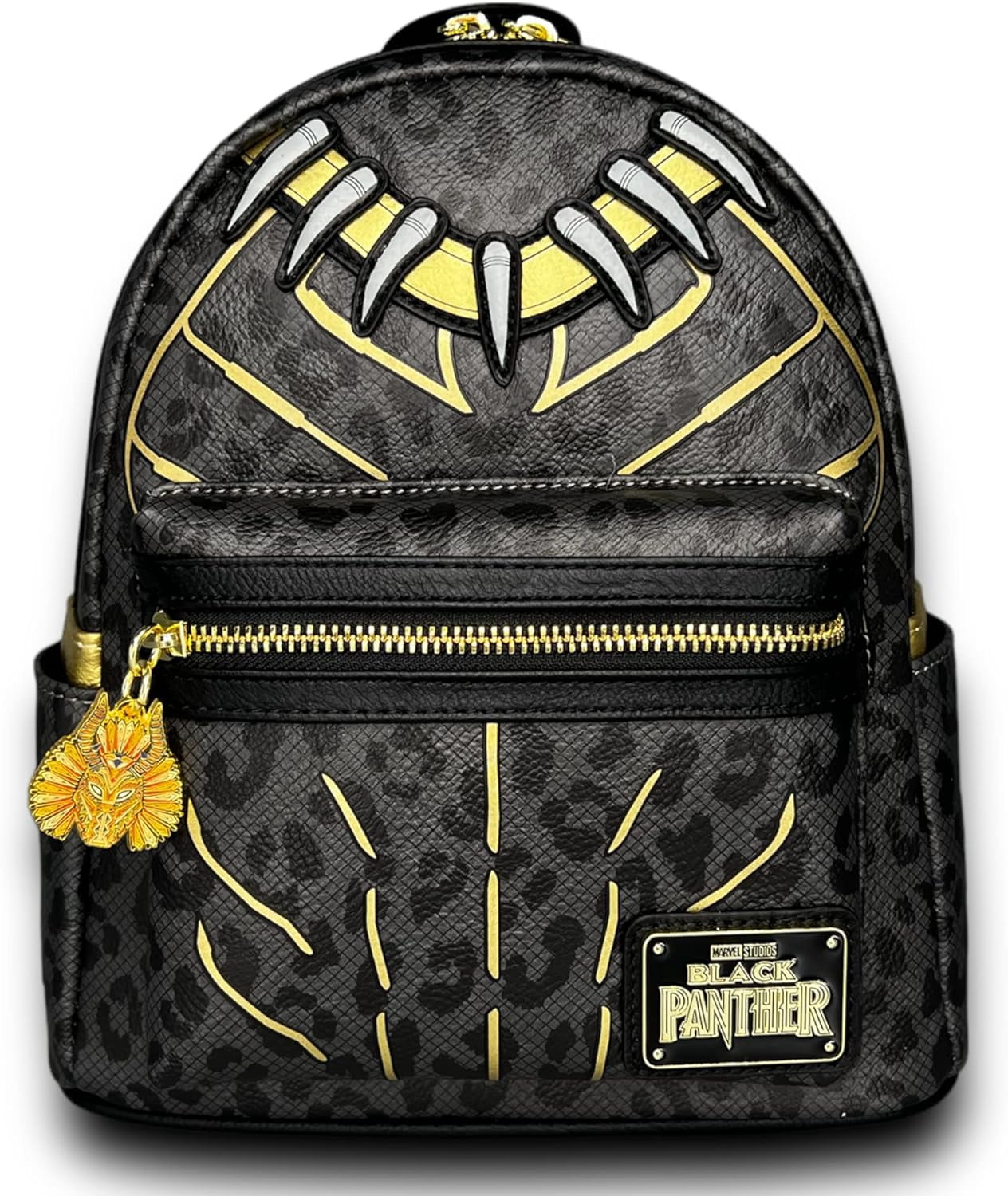 Loungefly Marvel Character Print Backpack - Black and Multicolor Loungefly Marvel Across The Spiderverse Lenticular Mini  main image 2