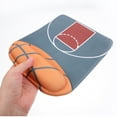 thumbnail image 4 of ColoMX Alfombrilla antideslizante para ratón, reposamuñecas para ratón de ordenador, patrón de baloncesto, soporte para muñeca, accesorio para ordenador, 4 of 8