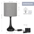 thumbnail image 5 of jfjsjdsd Bedroom Dual USB Charging Ports Table Lamp, 2 Count, 5 of 5