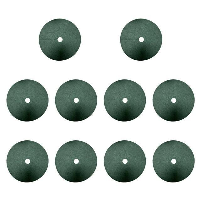 Colaxi 10 Pieces Tree Mulch Rings for Weed Control Fruit Tree Protector Potted Plant Protection Round Non Woven Protection Mats 82cm 10cm Hole