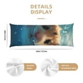 thumbnail image 2 of KLL Ultra Soft Microfiber Body Pillow Cover/Pillowcases 20"x54" with Hidden Zipper Closure-Cute Swimming Guinea Pig, 2 of 5