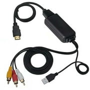 Convertisseur HDMI vers AV 1080P HDMI vers RCA 3RCA CVBS Audio Vidéo Composite Adaptateur HDMI vers AV pour TV DVD PAL PS3 NTSC
